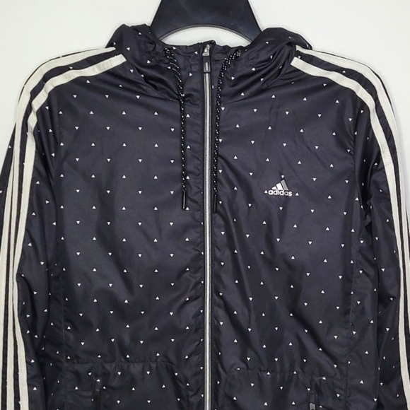 ADIDAS ▪︎ CLIMASTORM BLACK WINDBREAKER/TRACK JACKET ▪︎ SIZE L - Picture 1 of 9